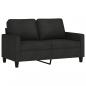 Preview: 2-Sitzer-Sofa Schwarz 120 cm Stoff