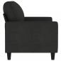 Preview: 2-Sitzer-Sofa Schwarz 120 cm Stoff