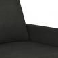 Preview: 2-Sitzer-Sofa Schwarz 120 cm Stoff