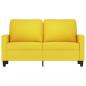 Preview: 2-Sitzer-Sofa Hellgelb 120 cm Stoff