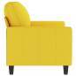 Preview: 2-Sitzer-Sofa Hellgelb 120 cm Stoff