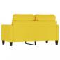 Preview: 2-Sitzer-Sofa Hellgelb 120 cm Stoff