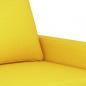 Preview: 2-Sitzer-Sofa Hellgelb 120 cm Stoff