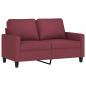 Preview: 2-Sitzer-Sofa Weinrot 120 cm Stoff