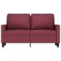 Preview: 2-Sitzer-Sofa Weinrot 120 cm Stoff