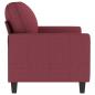 Preview: 2-Sitzer-Sofa Weinrot 120 cm Stoff