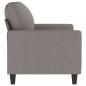 Preview: 2-Sitzer-Sofa Taupe 120 cm Stoff