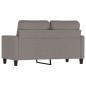 Preview: 2-Sitzer-Sofa Taupe 120 cm Stoff