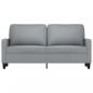 Preview: 2-Sitzer-Sofa Hellgrau 140 cm Stoff