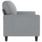 Preview: 2-Sitzer-Sofa Hellgrau 140 cm Stoff