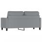 Preview: 2-Sitzer-Sofa Hellgrau 140 cm Stoff