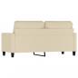 Preview: 2-Sitzer-Sofa Creme 140 cm Stoff