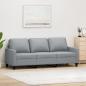 Preview: ARDEBO.de - 3-Sitzer-Sofa Hellgrau 180 cm Stoff