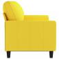 Preview: 3-Sitzer-Sofa Hellgelb 180 cm Stoff