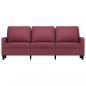 Preview: 3-Sitzer-Sofa Weinrot 180 cm Stoff