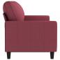 Preview: 3-Sitzer-Sofa Weinrot 180 cm Stoff