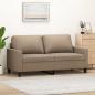 Preview: ARDEBO.de - 2-Sitzer-Sofa Cappuccino-Braun 140 cm Kunstleder