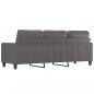 Preview: 3-Sitzer-Sofa Grau 180 cm Kunstleder