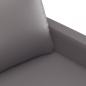 Preview: 3-Sitzer-Sofa Grau 180 cm Kunstleder