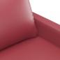 Preview: 3-Sitzer-Sofa Weinrot 180 cm Kunstleder