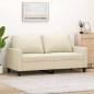 Preview: ARDEBO.de - 2-Sitzer-Sofa Creme 140 cm Kunstleder