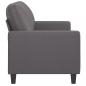 Preview: 2-Sitzer-Sofa Grau 120 cm Kunstleder