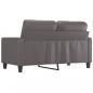 Preview: 2-Sitzer-Sofa Grau 120 cm Kunstleder