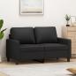 Preview: ARDEBO.de - 2-Sitzer-Sofa Schwarz 120 cm Kunstleder