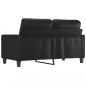 Preview: 2-Sitzer-Sofa Schwarz 120 cm Kunstleder