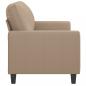 Preview: 2-Sitzer-Sofa Cappuccino-Braun 120 cm Kunstleder