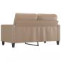 Preview: 2-Sitzer-Sofa Cappuccino-Braun 120 cm Kunstleder