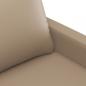 Preview: 2-Sitzer-Sofa Cappuccino-Braun 120 cm Kunstleder