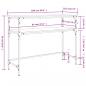 Preview: Konsolentisch Schwarz 100x35,5x75 cm Holzwerkstoff