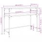 Preview: Konsolentisch Grau Sonoma 100x35,5x75 cm Holzwerkstoff