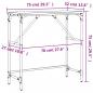 Preview: Konsolentisch Braun Eichen-Optik 75x32x75 cm Holzwerkstoff