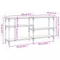 Preview: Konsolentisch Sonoma-Eiche 160x29x75 cm Holzwerkstoff