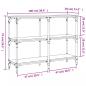 Preview: Konsolentisch Braun Eichen-Optik 100x29x75 cm Holzwerkstoff