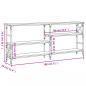 Preview: Konsolentisch Sonoma-Eiche 180x29x76,5 cm Holzwerkstoff