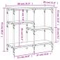 Preview: Konsolentisch Braun Eichen-Optik 80x29x75 cm Holzwerkstoff