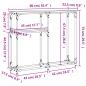 Preview: Konsolentisch Braun Eichen-Optik 90x22,5x75 cm Holzwerkstoff