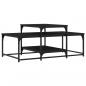 Preview: Couchtisch Schwarz 102x60x45 cm Holzwerkstoff