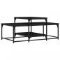 Preview: Couchtisch Schwarz 102x60x45 cm Holzwerkstoff