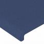 Preview: LED Kopfteil Blau 200x5x78/88 cm Stoff