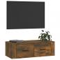 Preview: TV-Wandschrank Räuchereiche 80x36x25 cm Holzwerkstoff