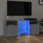 Preview: ARDEBO.de - TV-Schrank mit LED-Leuchten Grau Sonoma 120x30x50 cm