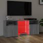 Preview: TV-Schrank mit LED-Leuchten Grau Sonoma 120x30x50 cm