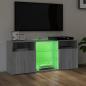 Preview: TV-Schrank mit LED-Leuchten Grau Sonoma 120x30x50 cm