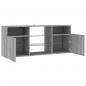 Preview: TV-Schrank mit LED-Leuchten Grau Sonoma 120x30x50 cm