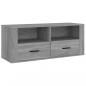 Preview: TV-Schrank Grau Sonoma 100x35x40 cm Holzwerkstoff