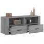 Preview: TV-Schrank Grau Sonoma 100x35x40 cm Holzwerkstoff